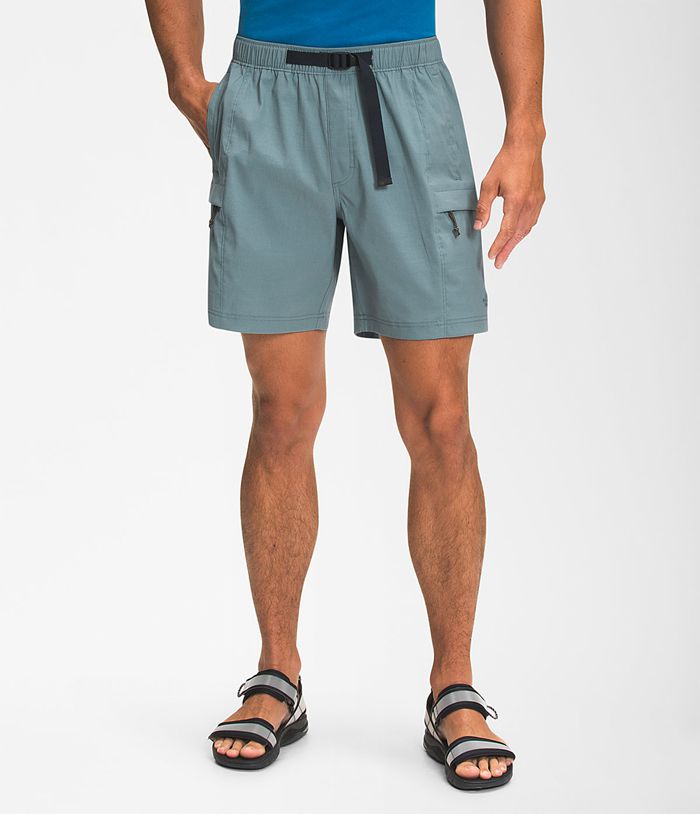 The North Face Shorts Class V Belted Blue - Mens - Thailand DIOXJ-5896